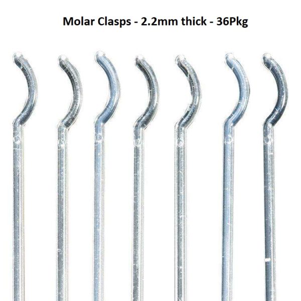 Molar Clasps 2.2mm thick 36Pkg 1009153