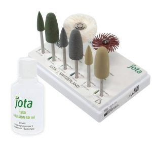 Jota DENTURE POLISH, Polisher Set No. 1877 and emulsion 1550